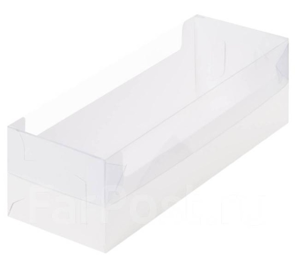 Коробка под рулет с пластиковой крышкой 300х110х80 мм