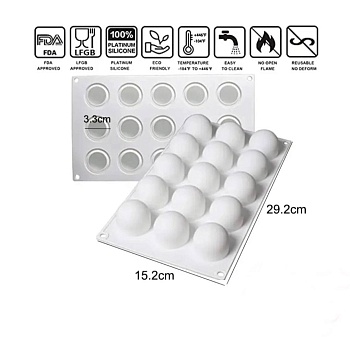 Силиконовая форма для муссовых десертов Трюфель 3 см