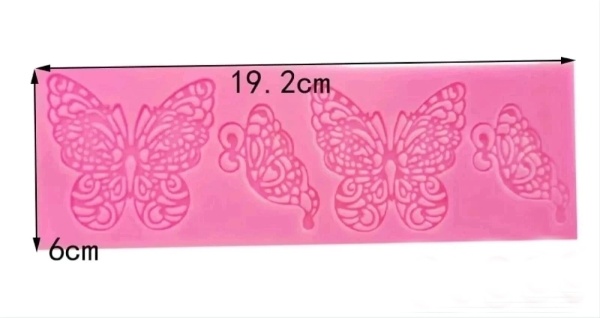 Коврик для айсинга «Бабочки», 40×10×0,5 см