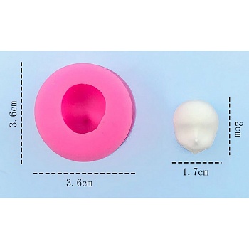 Форма силиконовая универсальная «Лицо», размер изделия 1,7 × 2 см