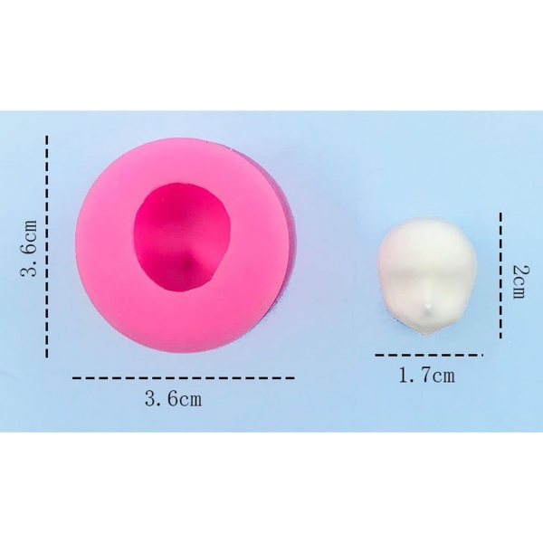 Форма силиконовая универсальная «Лицо», размер изделия 1,7 × 2 см