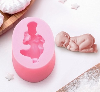 Молд силиконовый Младенец, 7×5×2,7 см