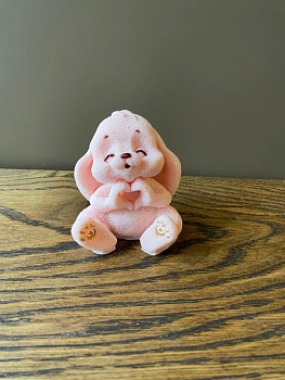 Зайка лайкер *2 нежно розовый под заказ