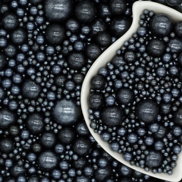 Посыпка кондитерская Жемчуг ЧЕРНЫЙ микс 25г.