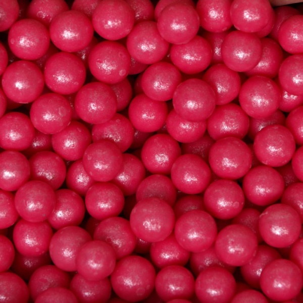 Посыпка кондитерская с мягким центром "Жемчуг" Розовый 12-13 мм, 50 гр.