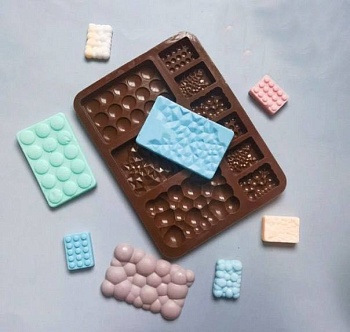 Форма силиконовая для шоколада «Плитка небосвод» 9 в 1