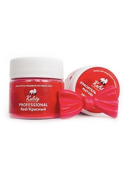 Краситель пищевой Kafety матовый НЕОН Красный, 5г.