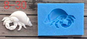 Силиконовая форма "Краб в ракушке"