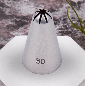 Насадка кондитерская №30 «Закрытая звезда 8 лучей»