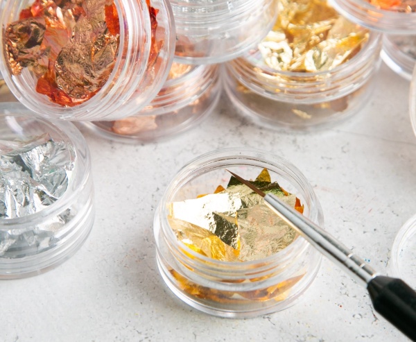 Пищевое золото, баночка хлопья (Е175)