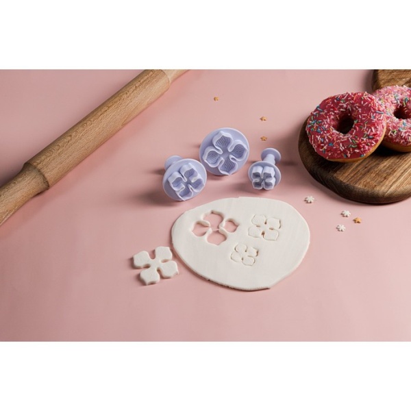 Набор плунжеров кондитерских «Клевер», 4,5×5 см, 3 шт