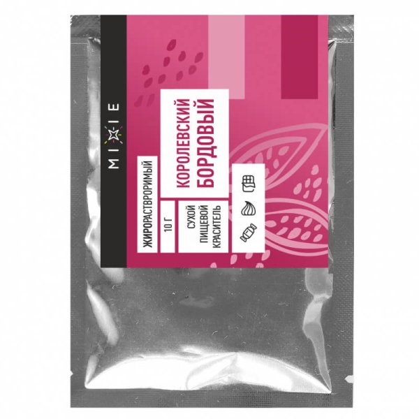 Краситель сухой MIXIE, жирорастворимый, Королевский бордовый 10 г