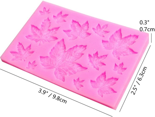 Молд силиконовый "листики кленовые"