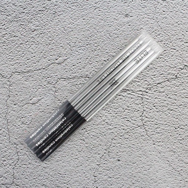 Набор свечей для торта «Престиж» (серебрянный металлик, 15 см) 6 шт