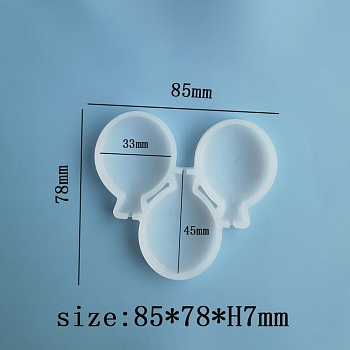 Силиконовая форма для леденцов «Воздушные шарики»