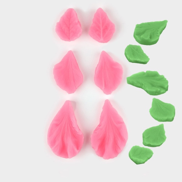 Набор молдов «Лепесточки», силикон, 3 пары