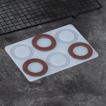 Силиконовый мат для отливки шоколада «Кольцо»