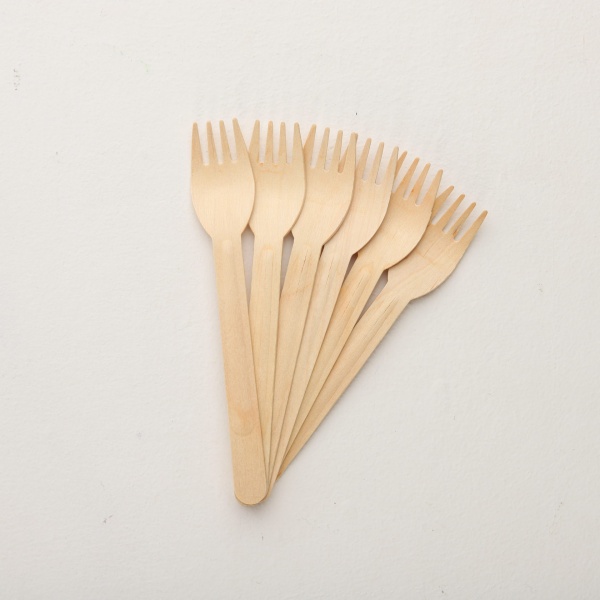 Вилка деревянная для десертов 14 см.