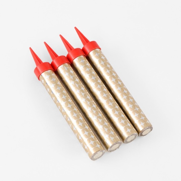 Свечи фонтаны для торта "Золотые искры", 12,5 см, 40 секунд, 1 шт