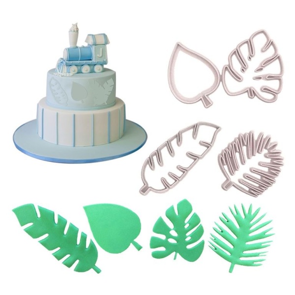 Набор вырубок "Листики" 4 шт