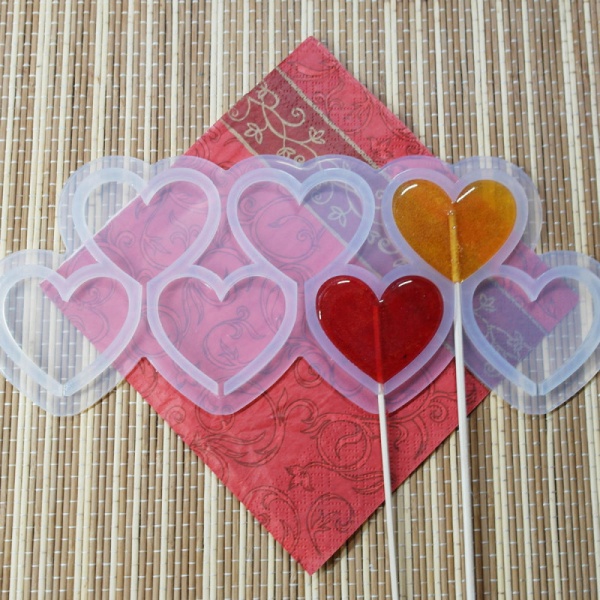 Силиконовая форма №168 "Сердечки" №4 5,5 см