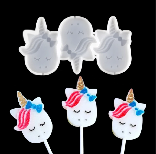 Силиконовая форма Единорожки 7см