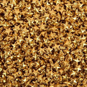 Посыпка «Звезды» большие (золотой металлик) 25г