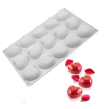 Форма для муссовых десертов «Сердечки 15 в 1»