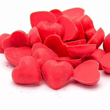 Глазурь кондитерская «Сердечки» Красные, 100 гр.