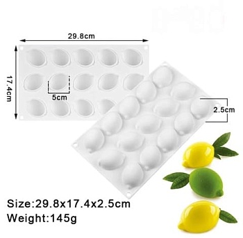 Форма для муссовых десертов и выпечки «Лимон» 15 ячеек