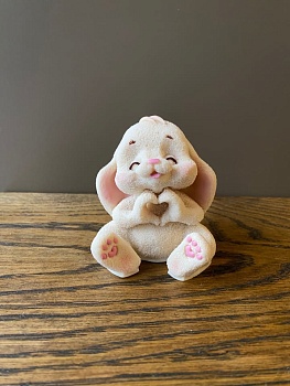 Зайка лайкер *3 светло-бежевый