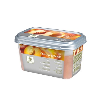 ПЮРЕ свежемороженое Желтый персик 10% сахара 1 кг,RAVIFRUIT,ФРАНЦИЯ (-F-)