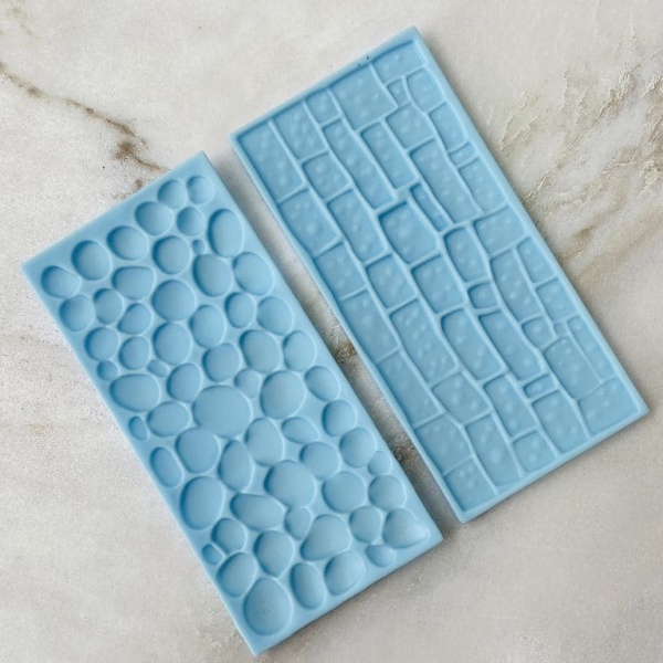 Набор оттисков для мастики и шоколада «Дорога и камень» 2 шт