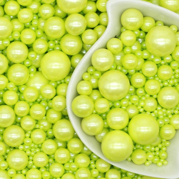 Посыпка кондитерская Жемчуг ЗЕЛЕНЫЙ микс 25 г.