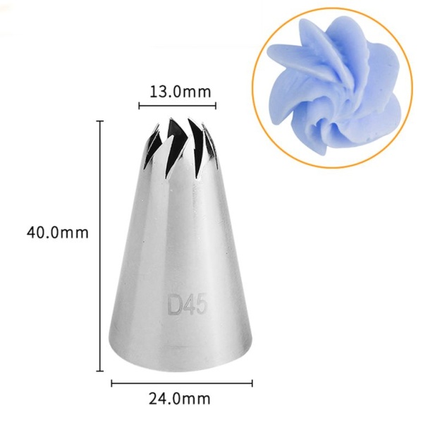 Насадка кондитерская №D45 «Роза»