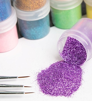 Блестки декоративные «Сиреневый» 10 гр