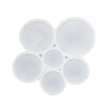Силиконовая форма для леденцов Круг 6 в 1