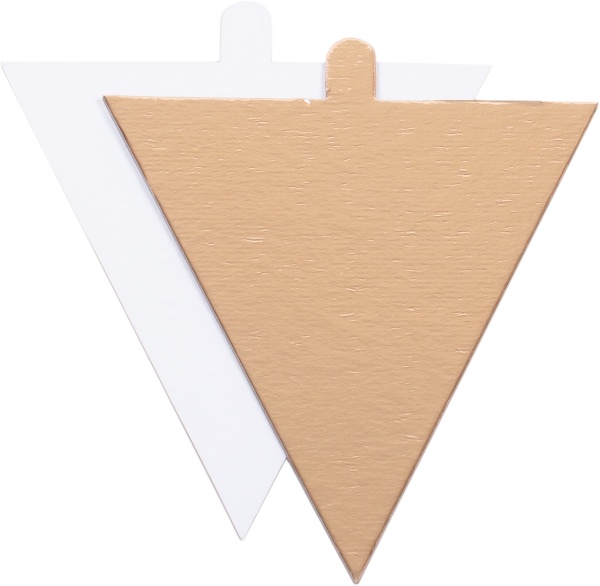 Коробка под кусочек торта треугольная 140х140х120х70 + (подложка)