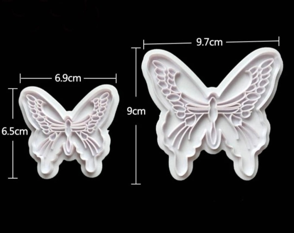 Вырубка-плунжер "Бабочки" №1, набор 2 шт