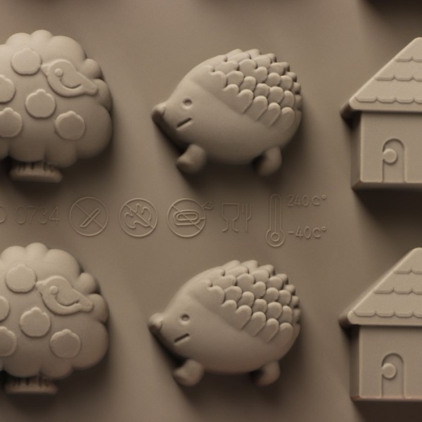 Форма «Лесная сказка», 20 ячеек, силикон, 22×19×1,5 см