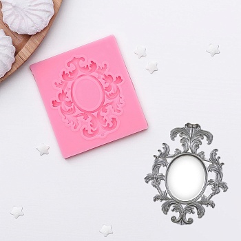 Силиконовый молд Вензели Рамка, 6,7×7,5 см