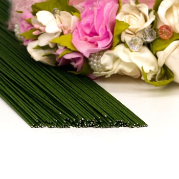 Флористическая проволока зелена №20 (36 см) 1шт