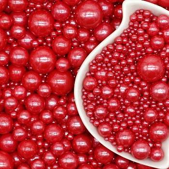 Посыпка кондитерская Жемчуг КРАСНЫЙ микс 25г