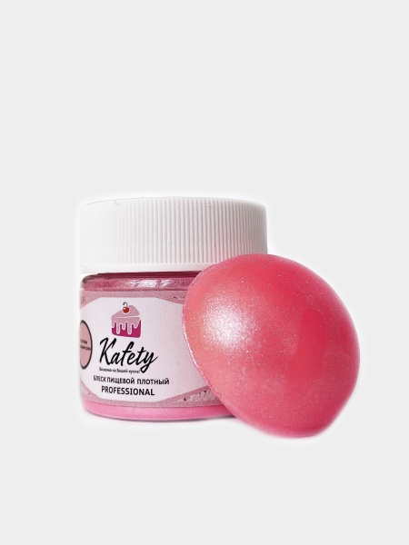 Блеск пищевой Kafety плотный Серебряная роза, 5 г.