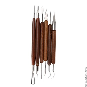 Набор инструментов для моделирования (дерево, 6 шт)