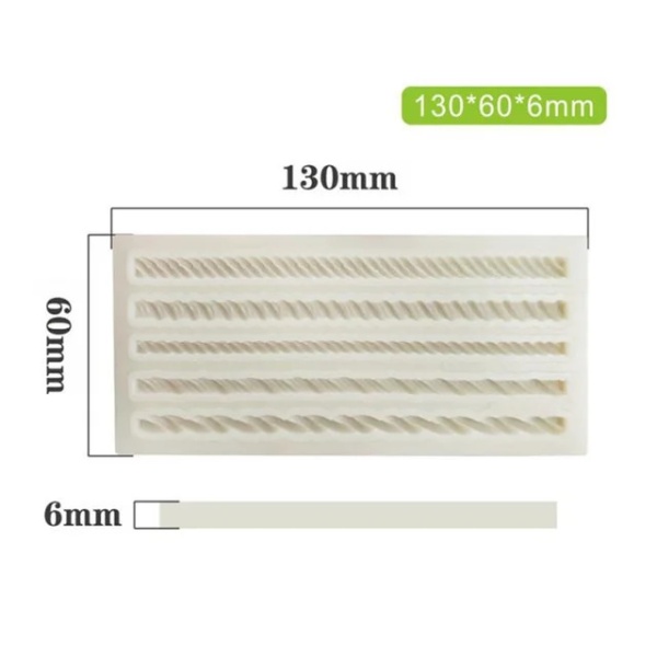 Силиконовый молд веревка №0056