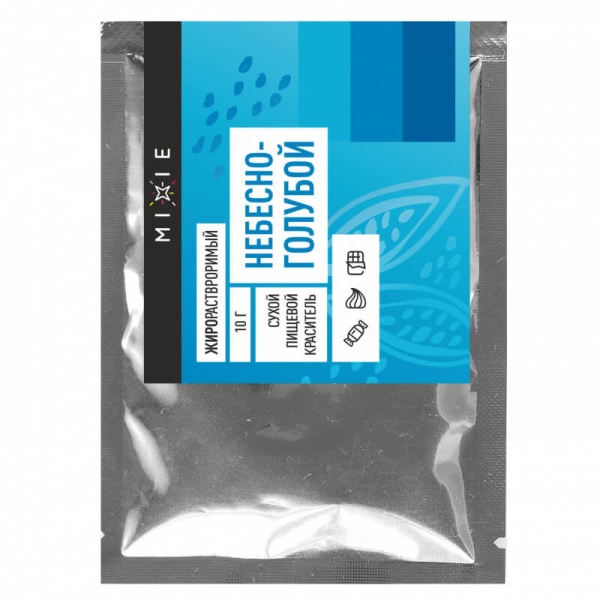 Краситель сухой MIXIE, жирорастворимый Небесно-голубой, 10 г