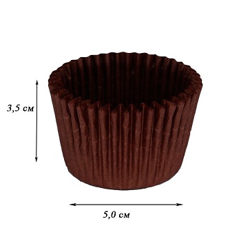 Капсулы бумажные Коричневые 50*35 мм  (20~22шт)