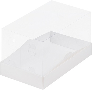 Коробка под половинку рулета ПРЕМИУМ с пластиковой крышкой 210х120х110 мм