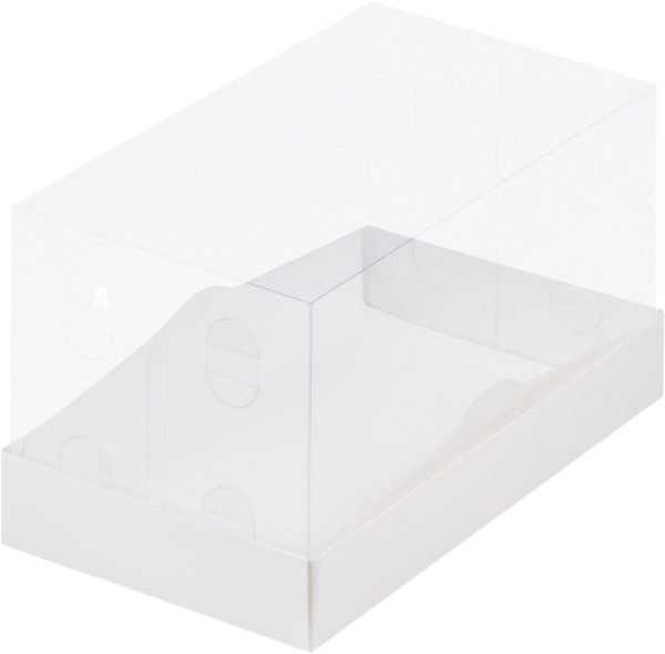 Коробка под половинку рулета ПРЕМИУМ с пластиковой крышкой 210х120х120 мм